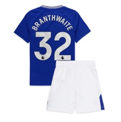 Fotbollsset Barn Everton Jarrad Branthwaite #32 Hemmatröja 2024-25 Mini-Kit Kortärmad (+ korta byxor)