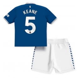 Fotbollsset Barn Everton Michael Keane #5 Hemmatröja 2023-24 Mini-Kit Kortärmad (+ korta byxor)