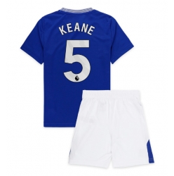 Fotbollsset Barn Everton Michael Keane #5 Hemmatröja 2024-25 Mini-Kit Kortärmad (+ korta byxor)