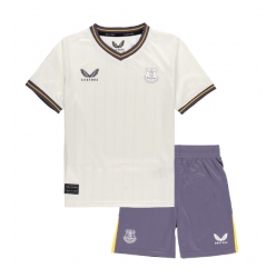 Fotbollsset Barn Everton Tredje Tröja 2024-25 Mini-Kit Kortärmad (+ korta byxor)