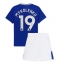 Fotbollsset Barn Everton Vitaliy Mykolenko #19 Hemmatröja 2024-25 Mini-Kit Kortärmad (+ korta byxor)