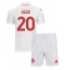 Fotbollsset Barn Fiorentina Moise Kean #20 Bortatröja 2024-25 Mini-Kit Kortärmad (+ korta byxor)