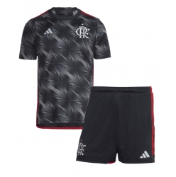 Fotbollsset Barn Flamengo Tredje Tröja 2024-25 Mini-Kit Kortärmad (+ korta byxor)