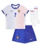 Fotbollsset Barn Frankrike Antoine Griezmann #7 Bortatröja EM 2024 Mini-Kit Kortärmad (+ korta byxor)