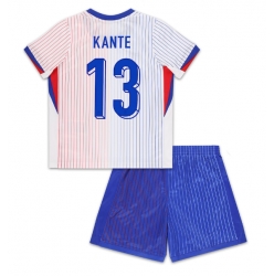 Fotbollsset Barn Frankrike Kante #13 Bortatröja EM 2024 Mini-Kit Kortärmad (+ korta byxor)