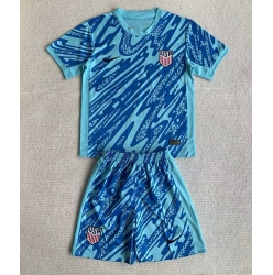 Fotbollsset Barn Förenta Staterna Målvakt Bortatröja Copa America 2024 Mini-Kit Kortärmad (+ korta byxor)