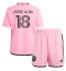 Fotbollsset Barn Inter Miami Jordi Alba #18 Hemmatröja 2024-25 Mini-Kit Kortärmad (+ korta byxor)