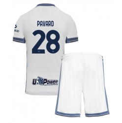 Fotbollsset Barn Inter Milan Benjamin Pavard #28 Bortatröja 2024-25 Mini-Kit Kortärmad (+ korta byxor)