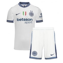 Fotbollsset Barn Inter Milan Bortatröja 2024-25 Mini-Kit Kortärmad (+ korta byxor)