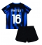 Fotbollsset Barn Inter Milan Davide Frattesi #16 Hemmatröja 2023-24 Mini-Kit Kortärmad (+ korta byxor)