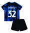 Fotbollsset Barn Inter Milan Federico Dimarco #32 Hemmatröja 2023-24 Mini-Kit Kortärmad (+ korta byxor)