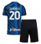 Fotbollsset Barn Inter Milan Hakan Calhanoglu #20 Hemmatröja 2024-25 Mini-Kit Kortärmad (+ korta byxor)