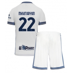 Fotbollsset Barn Inter Milan Henrikh Mkhitaryan #22 Bortatröja 2024-25 Mini-Kit Kortärmad (+ korta byxor)