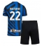 Fotbollsset Barn Inter Milan Henrikh Mkhitaryan #22 Hemmatröja 2024-25 Mini-Kit Kortärmad (+ korta byxor)