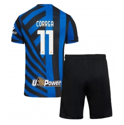 Fotbollsset Barn Inter Milan Joaquin Correa #11 Hemmatröja 2024-25 Mini-Kit Kortärmad (+ korta byxor)