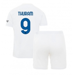 Fotbollsset Barn Inter Milan Marcus Thuram #9 Bortatröja 2023-24 Mini-Kit Kortärmad (+ korta byxor)