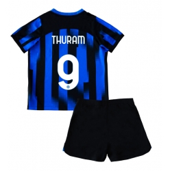 Fotbollsset Barn Inter Milan Marcus Thuram #9 Hemmatröja 2023-24 Mini-Kit Kortärmad (+ korta byxor)