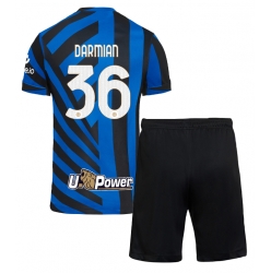 Fotbollsset Barn Inter Milan Matteo Darmian #36 Hemmatröja 2024-25 Mini-Kit Kortärmad (+ korta byxor)