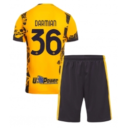 Fotbollsset Barn Inter Milan Matteo Darmian #36 Tredje Tröja 2024-25 Mini-Kit Kortärmad (+ korta byxor)