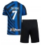 Fotbollsset Barn Inter Milan Piotr Zielinski #7 Hemmatröja 2024-25 Mini-Kit Kortärmad (+ korta byxor)