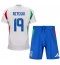 Fotbollsset Barn Italien Mateo Retegui #19 Bortatröja EM 2024 Mini-Kit Kortärmad (+ korta byxor)