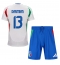 Fotbollsset Barn Italien Matteo Darmian #13 Bortatröja EM 2024 Mini-Kit Kortärmad (+ korta byxor)