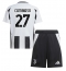 Fotbollsset Barn Juventus Andrea Cambiaso #27 Hemmatröja 2024-25 Mini-Kit Kortärmad (+ korta byxor)