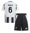 Fotbollsset Barn Juventus Danilo Luiz #6 Hemmatröja 2024-25 Mini-Kit Kortärmad (+ korta byxor)