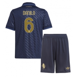 Fotbollsset Barn Juventus Danilo Luiz #6 Tredje Tröja 2024-25 Mini-Kit Kortärmad (+ korta byxor)