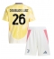 Fotbollsset Barn Juventus Douglas Luiz #26 Bortatröja 2024-25 Mini-Kit Kortärmad (+ korta byxor)