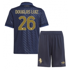 Fotbollsset Barn Juventus Douglas Luiz #26 Tredje Tröja 2024-25 Mini-Kit Kortärmad (+ korta byxor)