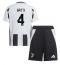 Fotbollsset Barn Juventus Federico Gatti #4 Hemmatröja 2024-25 Mini-Kit Kortärmad (+ korta byxor)