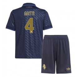 Fotbollsset Barn Juventus Federico Gatti #4 Tredje Tröja 2024-25 Mini-Kit Kortärmad (+ korta byxor)