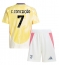 Fotbollsset Barn Juventus Francisco Conceicao #7 Bortatröja 2024-25 Mini-Kit Kortärmad (+ korta byxor)