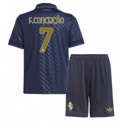 Fotbollsset Barn Juventus Francisco Conceicao #7 Tredje Tröja 2024-25 Mini-Kit Kortärmad (+ korta byxor)