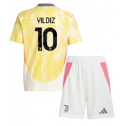 Fotbollsset Barn Juventus Kenan Yildiz #10 Bortatröja 2024-25 Mini-Kit Kortärmad (+ korta byxor)