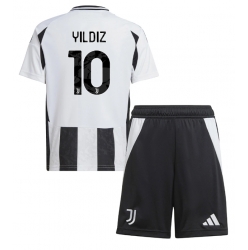 Fotbollsset Barn Juventus Kenan Yildiz #10 Hemmatröja 2024-25 Mini-Kit Kortärmad (+ korta byxor)