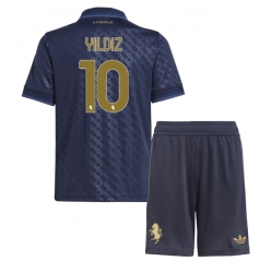 Fotbollsset Barn Juventus Kenan Yildiz #10 Tredje Tröja 2024-25 Mini-Kit Kortärmad (+ korta byxor)