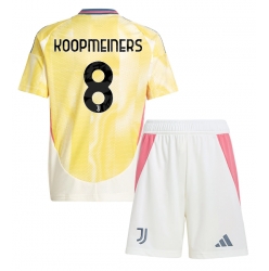 Fotbollsset Barn Juventus Teun Koopmeiners #8 Bortatröja 2024-25 Mini-Kit Kortärmad (+ korta byxor)