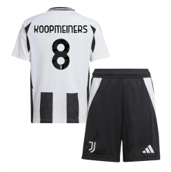 Fotbollsset Barn Juventus Teun Koopmeiners #8 Hemmatröja 2024-25 Mini-Kit Kortärmad (+ korta byxor)