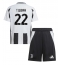 Fotbollsset Barn Juventus Timothy Weah #22 Hemmatröja 2024-25 Mini-Kit Kortärmad (+ korta byxor)