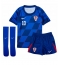 Fotbollsset Barn Kroatien Luka Modric #10 Bortatröja EM 2024 Mini-Kit Kortärmad (+ korta byxor)