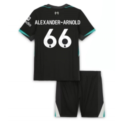 Fotbollsset Barn Liverpool Alexander-Arnold #66 Bortatröja 2024-25 Mini-Kit Kortärmad (+ korta byxor)