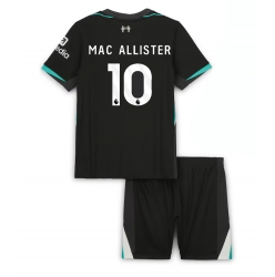 Fotbollsset Barn Liverpool Alexis Mac Allister #10 Bortatröja 2024-25 Mini-Kit Kortärmad (+ korta byxor)