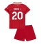 Fotbollsset Barn Liverpool Diogo Jota #20 Hemmatröja 2024-25 Mini-Kit Kortärmad (+ korta byxor)