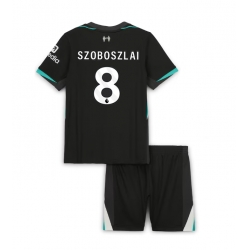 Fotbollsset Barn Liverpool Dominik Szoboszlai #8 Bortatröja 2024-25 Mini-Kit Kortärmad (+ korta byxor)