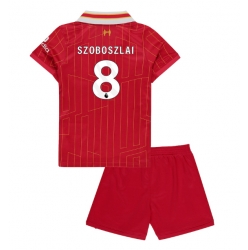 Fotbollsset Barn Liverpool Dominik Szoboszlai #8 Hemmatröja 2024-25 Mini-Kit Kortärmad (+ korta byxor)