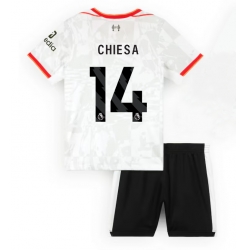 Fotbollsset Barn Liverpool Federico Chiesa #14 Tredje Tröja 2024-25 Mini-Kit Kortärmad (+ korta byxor)