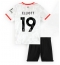 Fotbollsset Barn Liverpool Harvey Elliott #19 Tredje Tröja 2024-25 Mini-Kit Kortärmad (+ korta byxor)