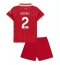 Fotbollsset Barn Liverpool Joe Gomez #2 Hemmatröja 2024-25 Mini-Kit Kortärmad (+ korta byxor)